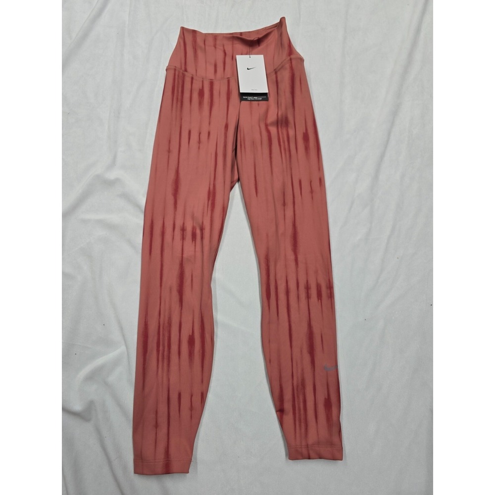 New Women Nike One Gentle Support High-Waisted 7/8 Leggings FZ7272-634 Size XS - Picture 2 of 7